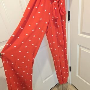 Justify Red Polka Dot Jumpsuit